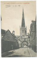 St. Mary’s Church & Gateway, Leicester, 1909 Postcard - Leicester