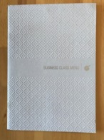 QATAR AIRWAYS BUSINESS CLASS MENU DOH-AP/JC/LDHB6/CY4-V1 - Menu