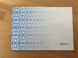 KLM MENU I15288 - Menu Cards