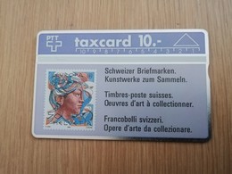ZWITSERLAND  LANDYS & GYR   SERIE ;107B CHF 10,-  STAMP ON CARD  MINT  **1887** - Suisse