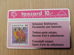 ZWITSERLAND  LANDYS & GYR   SERIE ;105A CHF 10,-  STAMP ON CARD  MINT  **1890** - Schweiz