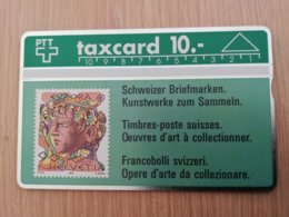 ZWITSERLAND  LANDYS & GYR   SERIE ;108C CHF 10,-  STAMP ON CARD  MINT  **1891** - Schweiz