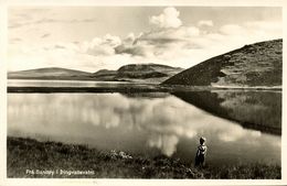 Iceland, Frá Sandey í Þingvallavatni, Panorama (1950s) RPPC Postcard (1) - Islande