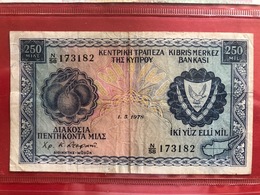 Billet Chypre 250 Mil 1978 - Zypern