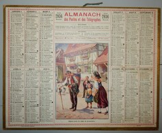 CALENDRIER ALMANACH DES POSTES ET TÉLÉGRAPHES 1936 DÉPARTEMENT DE LA LOIRE DÉPART POUR A VIGNE DE GRAND PÈRE ALSACE - Grand Format : 1921-40