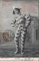 YT 64 Poste Italiane Ufficio Postale Italiano La Canea 3 9 03 Crète CPA Arlecchino Maria Alberti Pour Caux France - La Canea