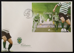 POR*3852-Portugal FDCB 328 With Block Of 1 Stamp-"Grandes Clubes De Futebol Cent.-Sporting Clube De Portugal-2005 - FDC