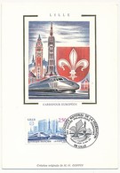 FRANCE - Carte Premier Jour Soie "Lille Carrefour Européen" - TGV Lille - 29/5/1983 - Eisenbahnen