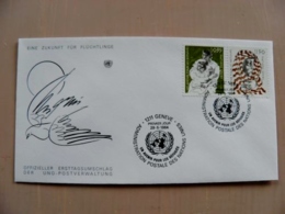 Fdc Cover UN United Nations Geneve Switzerland 1984 Bird - Lettres & Documents