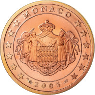 Monaco, 2 Euro Cent, 2005, BE, FDC, Copper Plated Steel, Gadoury:MC 173, KM:168 - Monaco