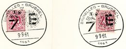 Cachet Spécial "7E - Bruxelles-Brussel 9-9-1961 - Gedenkdokumente