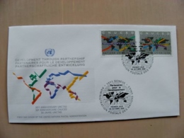 Fdc Cover UN United Nations Geneve Switzerland 1994 Map - Storia Postale