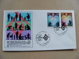Fdc Cover UN United Nations Geneve Switzerland 1994 Year Of Family - Lettres & Documents