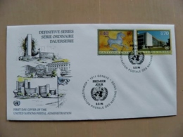 Fdc Cover UN United Nations Geneve Switzerland 1996 Horse - Lettres & Documents