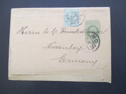 GB 1905 Streifband Mit Zusatzfrankatur Stempel W.C. Nach Nürnberg Gesendet - Briefe U. Dokumente