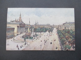 Österreich 1912 Postkarte Wiener Künstler Postkarte Wien Franzensring Nach  Nürnberg Gesendet - Vienna Center