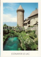 Estavayer Le Lac - Les Jardins Et La Tour Du Chateau - Castle - Switzerland - Used - Estavayer