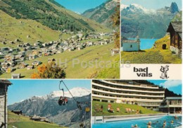 Bad Vals 1250 M - Sesselbahn Bei Leis - Frunt Zervrelia - Kurhotel Terme - Cable Car - Hotel - Switzerland - Unused - Vals