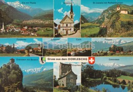 Gruss Aus Dem Domleschg -Sils Mit Thusis - Almens - Furstenau - Scharans - Cazis - Paspels - Switzerland - Unused - Cazis