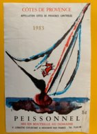 13934 -  Côtes De Provence 1983 Peissonnel - Segelboote & -schiffe