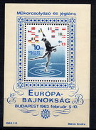 HUNGARY 1963 European Skating Championships  Block MNH / **.  Michel Block 37 - Blocks & Sheetlets