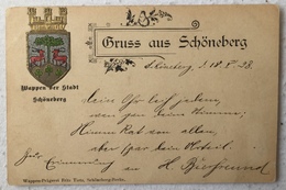 RAR Präge Litho AK Berlin - Schöneberg 1898 ! - Schoeneberg