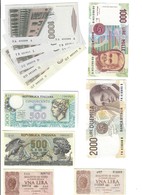 11 Banconote Da 1 Lira A 2000 Lire Spl+/q.fds LOTTO 3239 - 5.000 Lire
