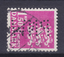 Denmark Perfin Perforé Lochung (P32) 'PNW' P. N. Westergaard, København Lion Arms Stamp (2 Scans) - Plaatfouten En Curiosa