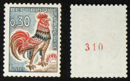 N° 1331Ab 30c COQ Neuf N** N° Rouge Cote 13,5€ - 1962-1965 Coq De Decaris