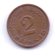 BRD 1958 J: 2 Pfennig, KM 106 - 2 Pfennig