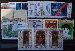 SAINT-MARIN ANNEE COMPLETE 1986 N° 1129 à 1147 COTE 68,85 € NEUFS ** MNH  15 Valeurs  (manquent N° 1139 Et 1141) - Volledig Jaar