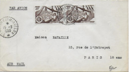 SPM - 1950 - ENVELOPPE Par AVION De SAINT PIERRE ET MIQUELON => PARIS - Cartas & Documentos