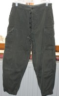 Pantalon Treillis Toile Verte T 84C - Divise