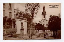 - CPA AMÉLIE-LES-BAINS (66) - Eglise Et Rue Des Thermes - Edition Xatard - - Other & Unclassified