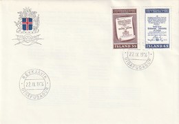 Iceland. 1st Day Cover. 1976. 2 Stamps.  The 200th Anniversary Of The Icelandic Post Service. - Poste