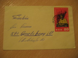 EBERSBACH 1965 Albert SCHWEITZER Nobel Prize Stamp On Cancel Cover DDR GERMANY Celebrity Celebrities - Albert Schweitzer