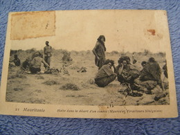 C.P.A.- Afrique - Mauritanie - Halte Dans Le Désert D'un Convoi - Maures & Tirailleurs Sénégalais - 1907 - TTB - (CY 91) - Mauritanie