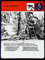 LE SAC DE ROME  (1527) - FICHE HISTOIRE Illustrée (meemsker) - Série Guerre Et Révolution - Histoire