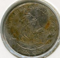 Caraïbes Orientales East Caribbean 10 Cents 1999 KM 13 - Oost-Caribische Staten