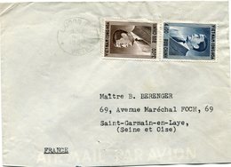 VIET-NAM LETTRE PAR AVION DEPART SAIGON 4-1-1957 VIETNAM POUR LA FRANCE - Viêt-Nam