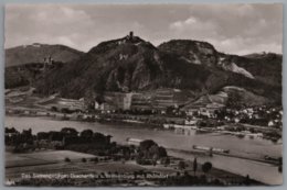 Bad Honnef - S/w Das Siebengebirge Drachenfels Und Wolkenburg Mit Rhöndorf - Bad Honnef