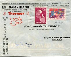 VIET-NAM LETTRE PAR AVION DEPART SAIGON 29-12-1960 VIETNAM POUR LA FRANCE - Viêt-Nam