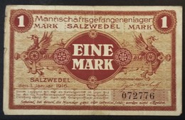 Billet 1 Mark LAGERGELD MONNAIE DE CAMP PRISONNIER DE GUERRE Kriegsgefangenenlager SALZWEDEL - Autres & Non Classés