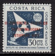 Costa Rica 1962 Mi# 605 ** MNH - Short Set - Overprinted - 2nd Central American Phil. Convention / Space - North  America