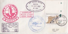 Polaire Sudafricain, N°290 (TdC) Obl. Cape Town Le 12XI82 + Gouth Is (11Oct82) Mv Agulhas Voyage 26 + Helicopter Flight - Lettres & Documents