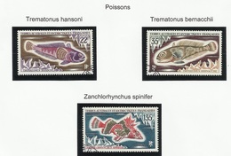 TAAF N° 43 à 45 ° Oblitérés De 1972 Poisson - Usados