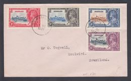 1935. SWAZILAND. Georg V Jubilee. Set. 4 Ex. Cover To Ezulwini From MSTEGI SWAZILAND ... (MICHEL 20-23) - JF323830 - Swaziland (...-1967)