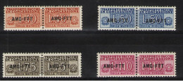 TRIESTE A 1953 PACCHI IN CONCESSIONE SOP.TI 4 V. ** MNH - Postal And Consigned Parcels