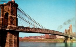 Ohio Cincinnati Suspension Bridge 1967 - Cincinnati