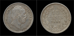 Netherlands Willem III 10 Cent 1881 - 1849-1890 : Willem III